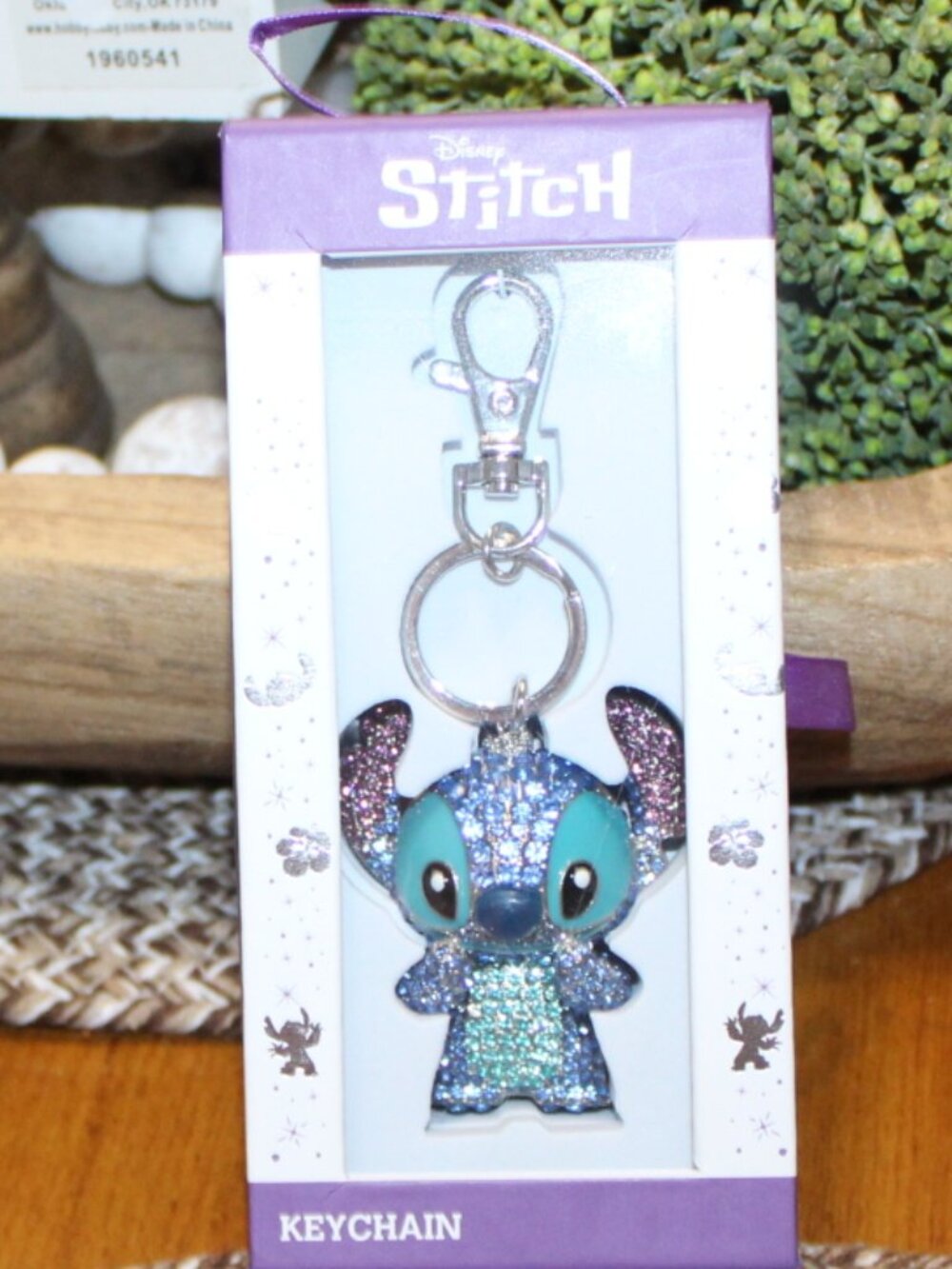 NWT Disney 3D Stitch Pave Bling bag charm Key Chain CUTE!! - Picture 4 of 6